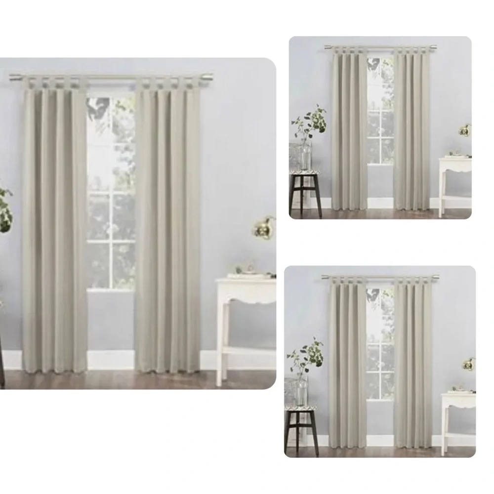 Lot of‎ 3 window Sun Zero Kenneth Energy Saving Curtain Panel 40